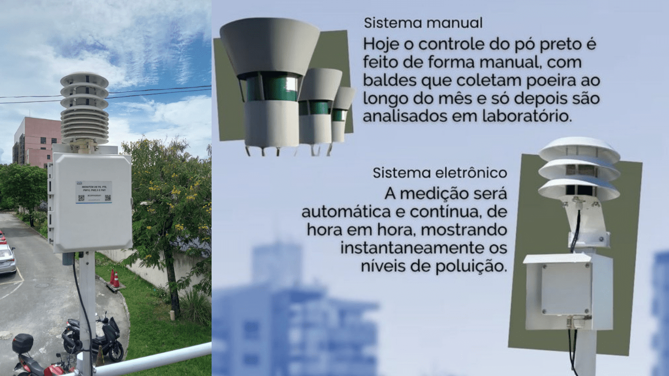 Do balde ao digital: Grande Vitória terá monitoramento do pó preto em tempo real