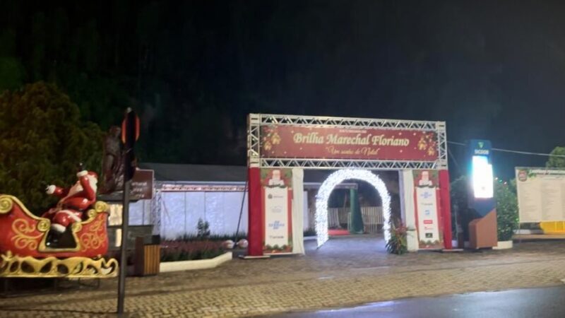 Marechal Floriano acende a magia do Natal com o início do “Brilha Marechal Floriano 2025”, e atrações continuam ao longo de dezembro