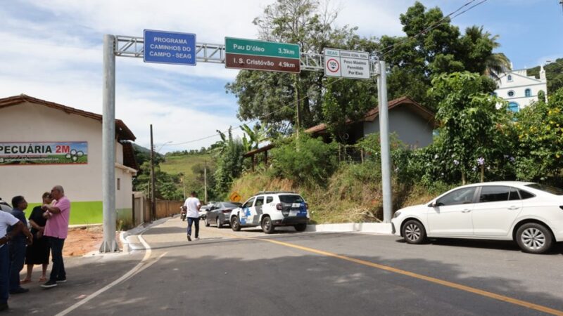 Governo do Estado entrega pavimentação rural e anuncia novos investimentos em Guarapari