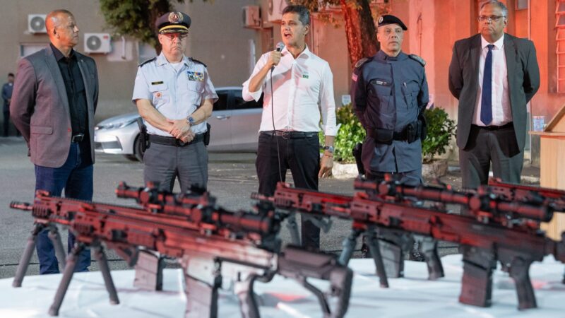 Segurança pública ganha reforço com 1.039 fuzis e novas viaturas no Estado