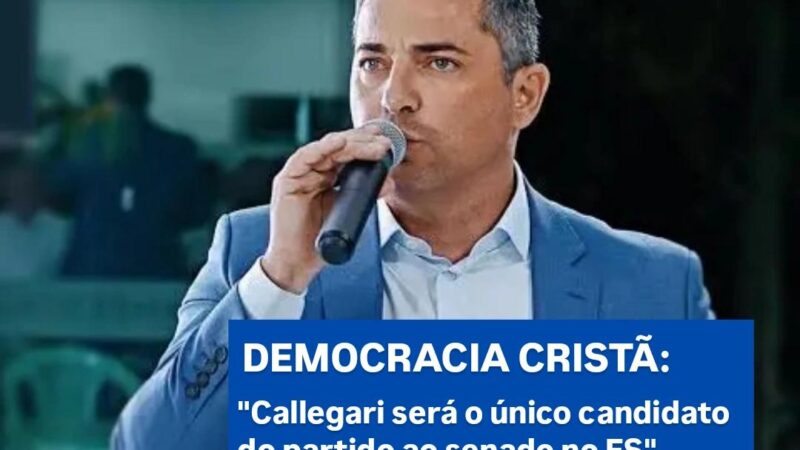 DC aposta em candidatura única de Wellington Callegari ao Senado; deputado soma 3,5%