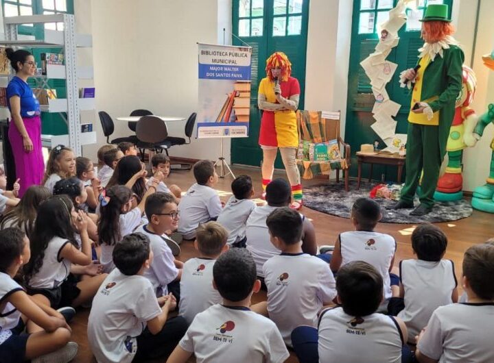 Crianças participam do “Leitura em Movimento” em bibliotecas de Cachoeiro