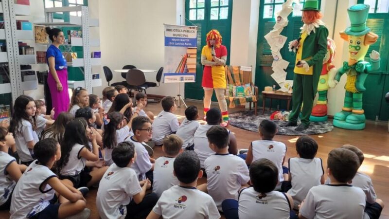 Crianças participam do “Leitura em Movimento” em bibliotecas de Cachoeiro