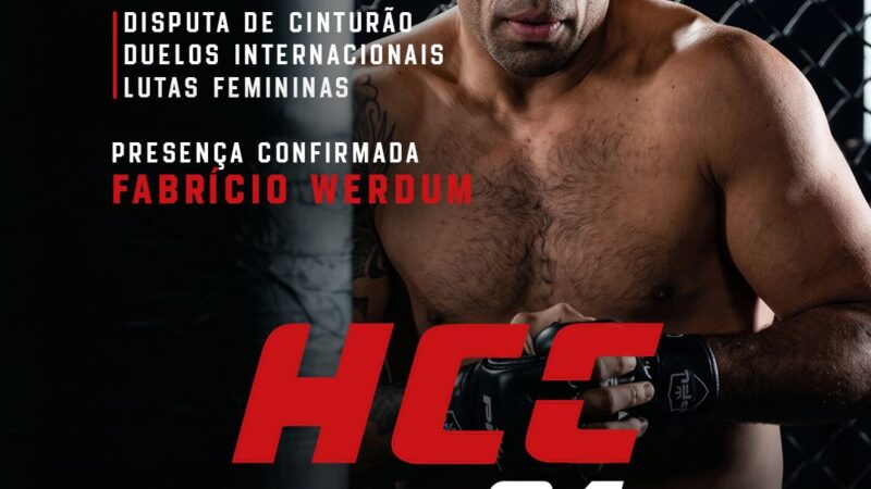 HCC Combat 24 traz Fabrício Werdum para edição histórica em Guarapari