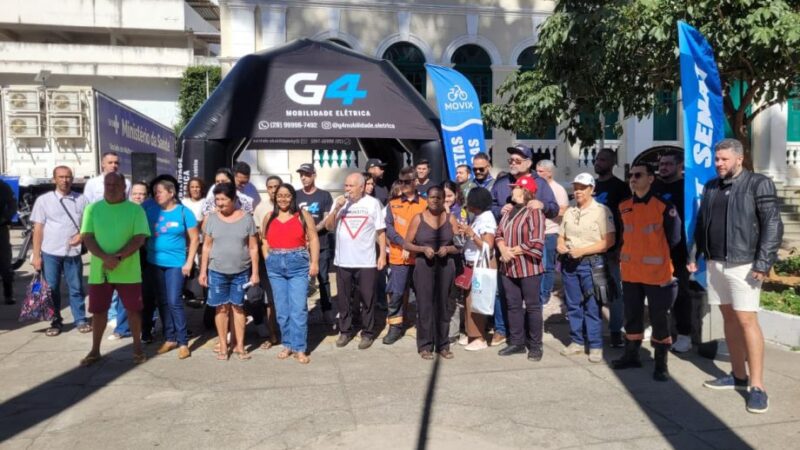 Cachoeiro promove ação educativa para usuários de bicicletas elétricas e autopropelidos