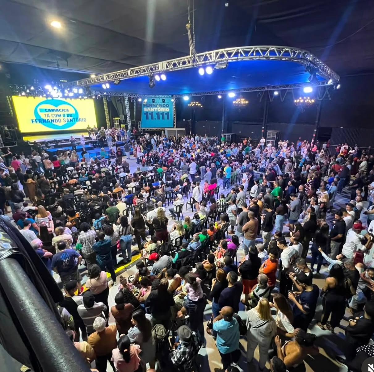 Campanha de Fernando Santorio começa com evento para mais de 4 mil pessoas em Cariacica