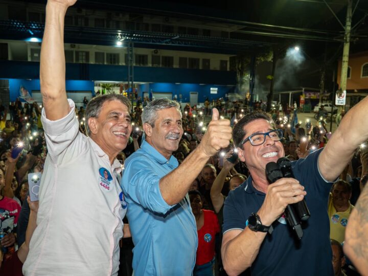 Kennedy é palco de grande ato político em apoio a Marcelo Santos e Hudson Leal