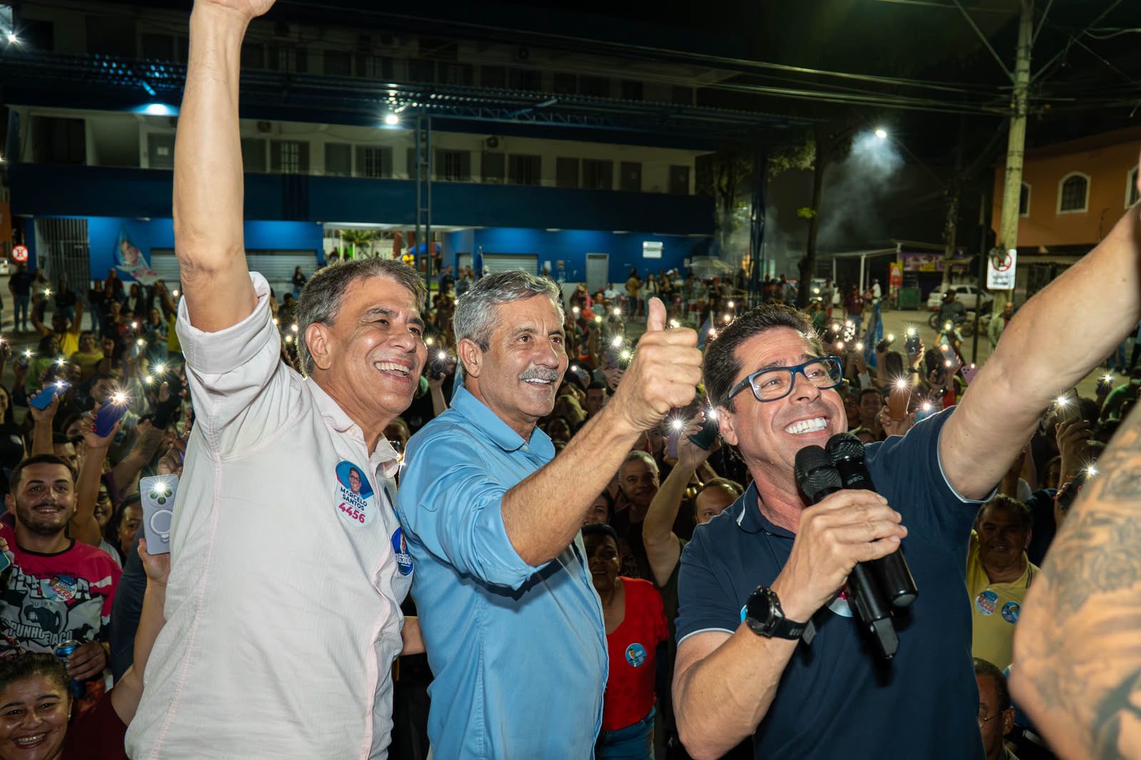 Kennedy é palco de grande ato político em apoio a Marcelo Santos e Hudson Leal
