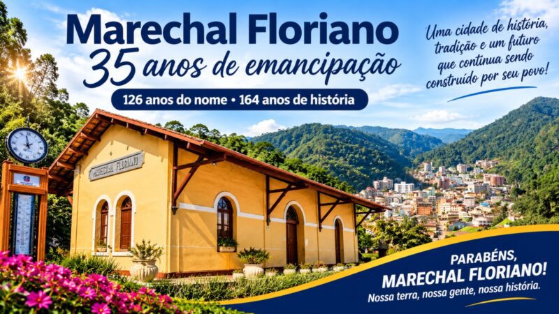 Marechal Floriano celebra 35 anos de emancipação, 126 anos do nome e 164 anos de história
