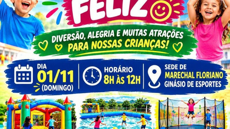 Vila da Criança Feliz promete manhã de diversão e alegria em Marechal Floriano