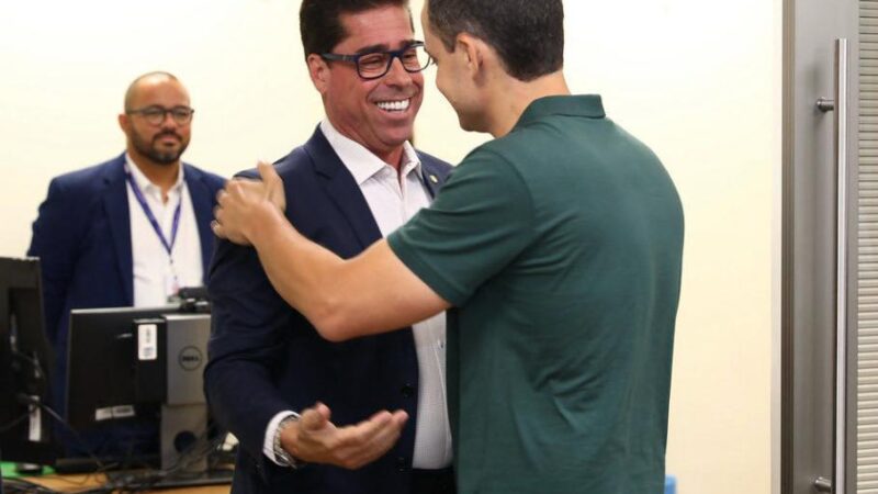 Pazolini e Marcelo debatem cooperação institucional entre os poderes