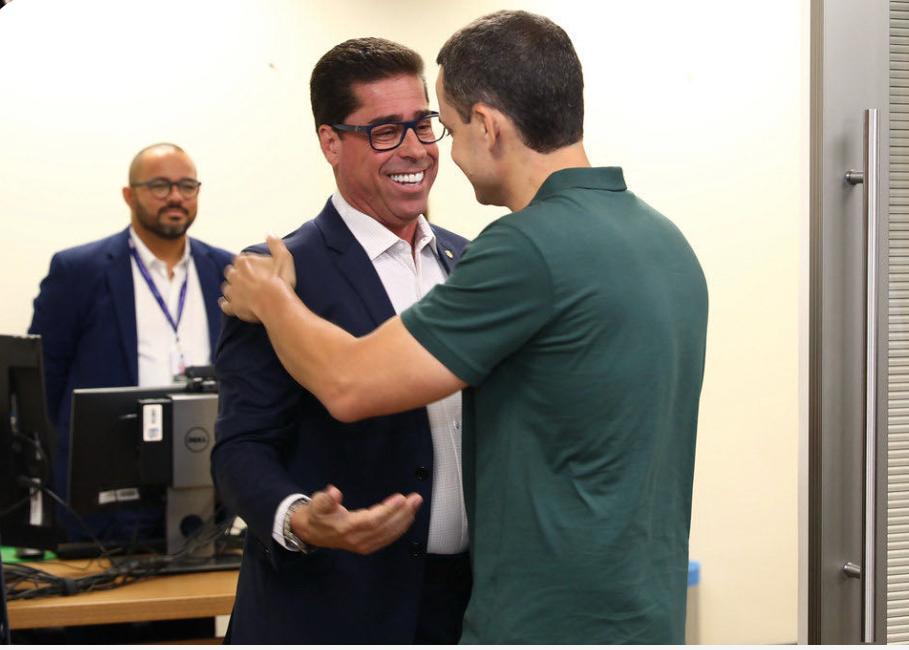 Pazolini e Marcelo debatem cooperação institucional entre os poderes