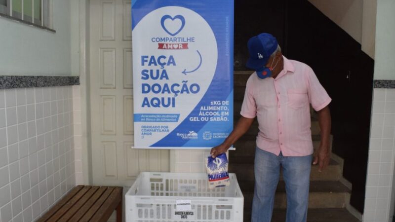 Cachoeiro de Itapemirim arrecada 660 kg de alimentos com a campanha “Compartilhe Amor”