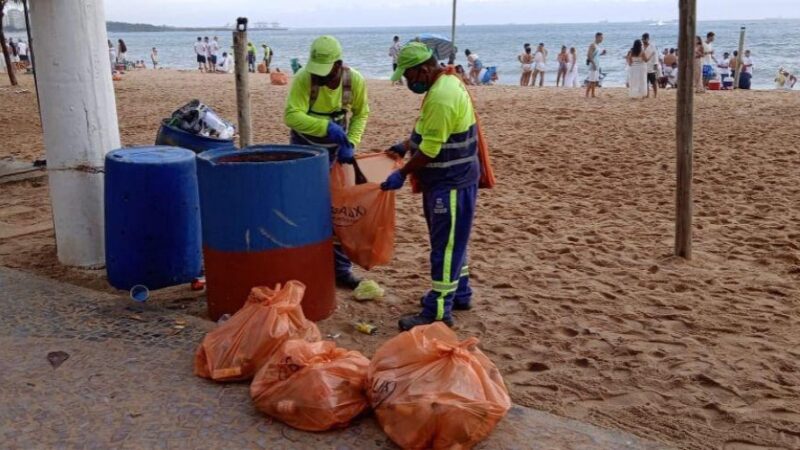 Operação especial de limpeza para o réveillon em Vila Velha