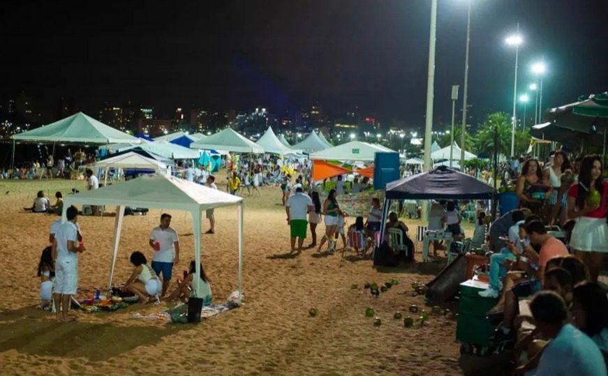 66% das tendas para o Réveillon já foram reservadas na praia de Camburi