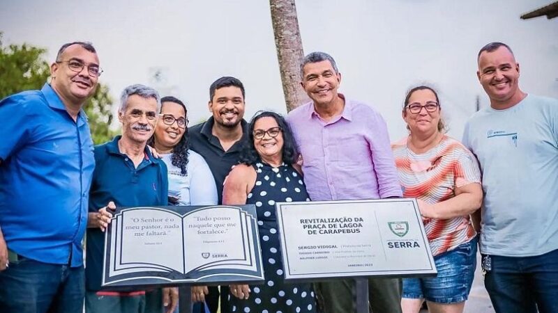 Nova praça em Lagoa de Carapebus