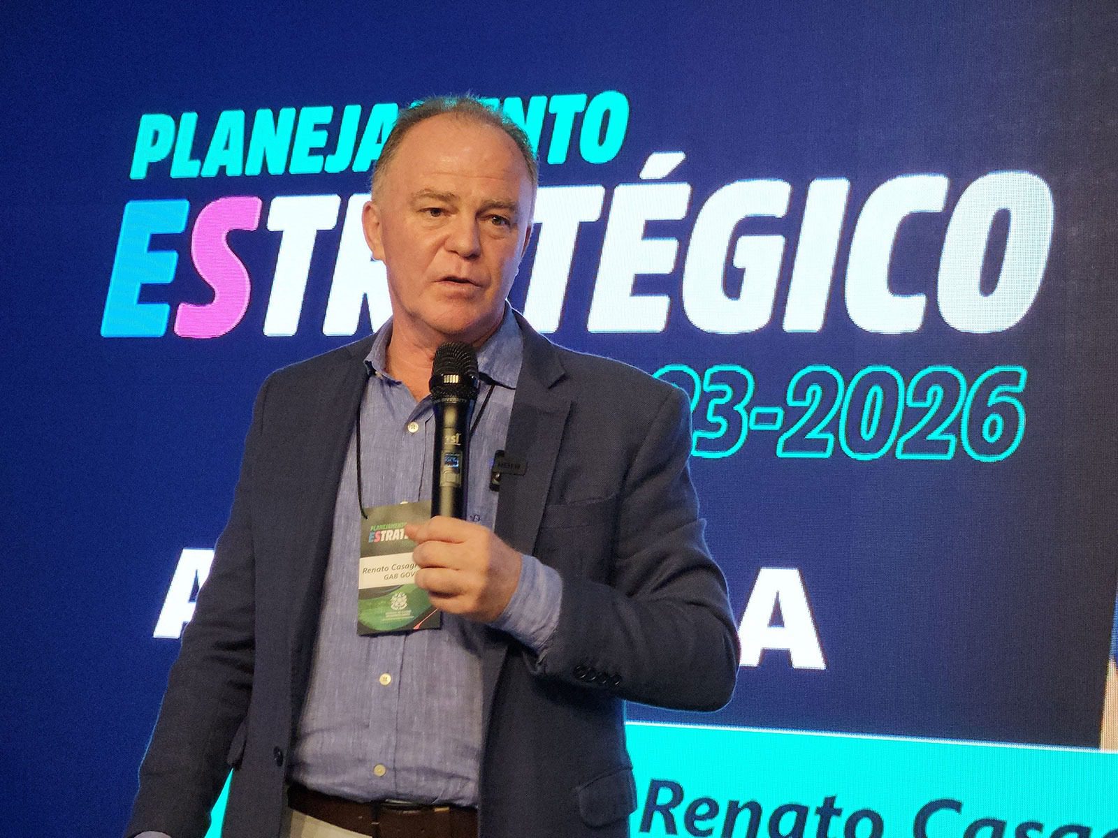 Casagrande realiza abertura do Seminário de Planejamento Estratégico 2023-2026