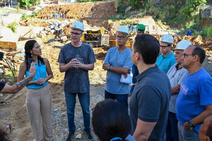 Pazolini visita obras de escola no Centro de Vitória para 750 alunos que ficará pronta em 2024