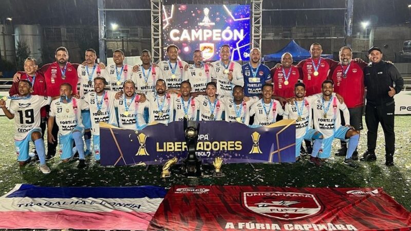 Unicapixaba conquista tricampeonato da Taça Libertadores de Futebol 7 no Uruguai