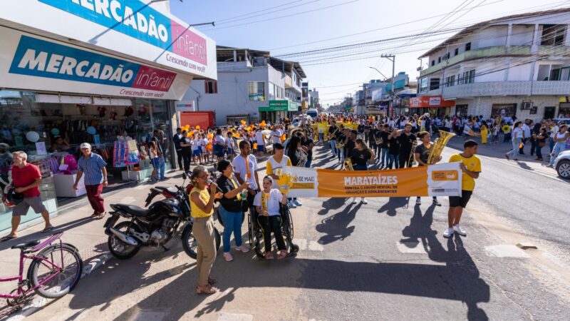 Prefeitura realiza caminhada do ”Faça Bonito – Proteja nossas crianças e adolescentes”