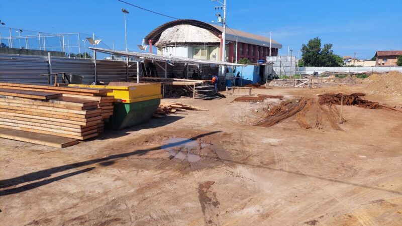 Obras avançam para construir escola Terezinha Godoy de Almeida