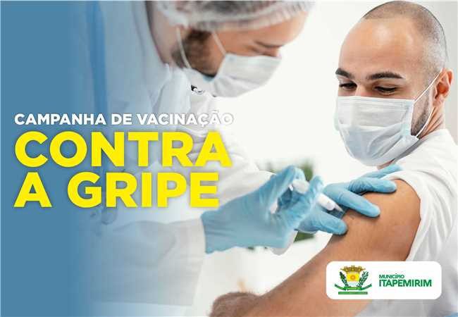 O município de Itapemirim segue vacinando contra a gripe