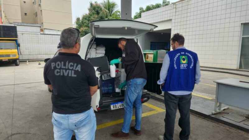 Polícia interdita posto de combustíveis em Guarapari após encontrar substância tóxica no etanol