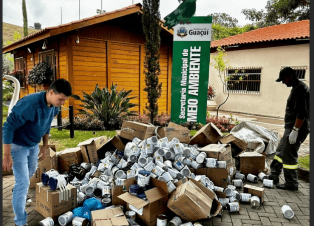 Guaçuí encaminha mais de 813 latas de aço para reciclagem