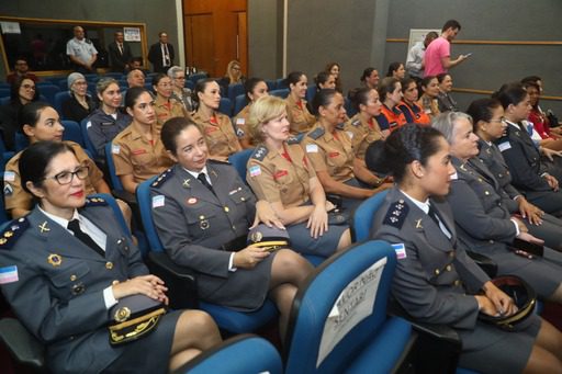 Representantes da segurança pública recebem homenagem do Presidente da assembleia no dia estadual da mulher Policial Militar, Bombeiro Militar e Policial Civil