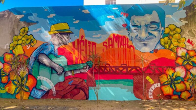 Mural em homenagem a Hélio Sampaio é inaugurado na Casa da Memória