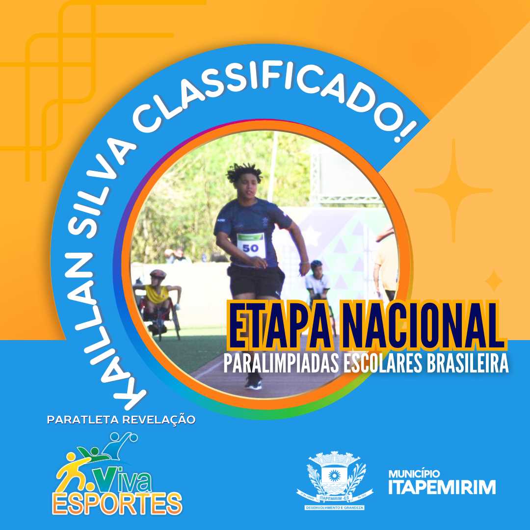 Paratleta de Itapemirim: Kaillan Silva Garante Vaga na Fase Nacional das Paralimpíadas.