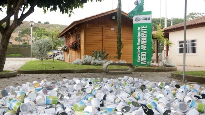 Compromisso ambiental: Mais 585 latas enviadas para reciclagem pelo Meio Ambiente.