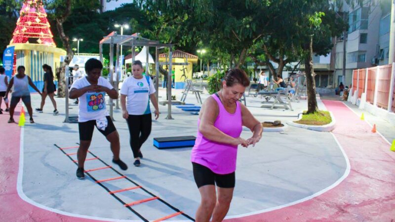 Praça de Fátima em Cachoeiro: Prefeitura entrega academia ao ar livre renovada