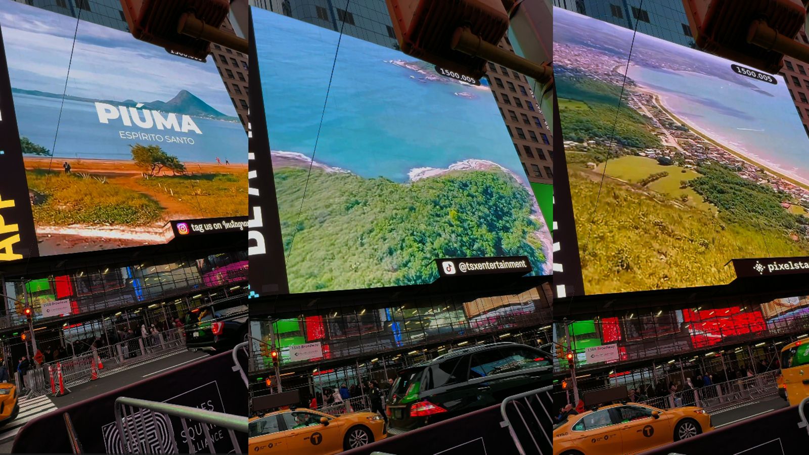 Piúma Brilha em Nova Iorque: Praias e Pontos Turísticos em Destaque na Times Square