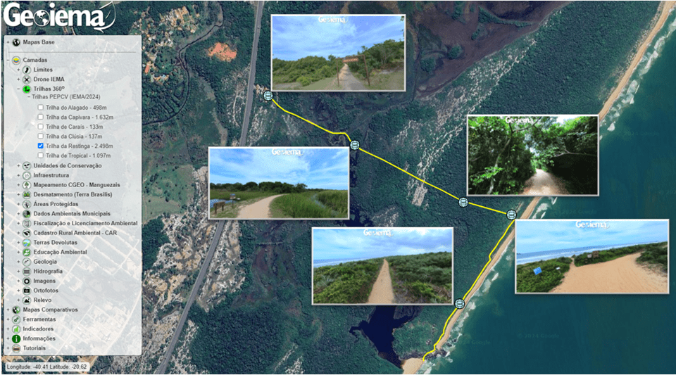 Explorando a Natureza de Todos os Ângulos: Iema Lança Trilha Virtual 360º do Parque Estadual Paulo Cesar Vinha