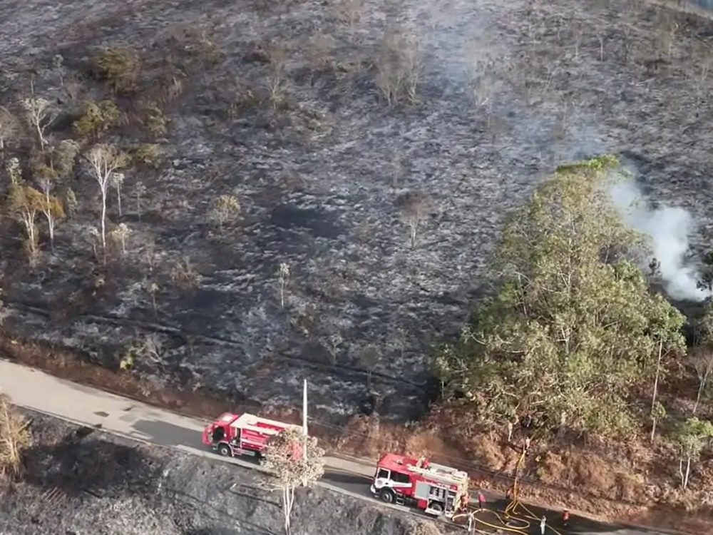 Incêndio Florestal Atinge Rota do Lagarto em Pedra Azul