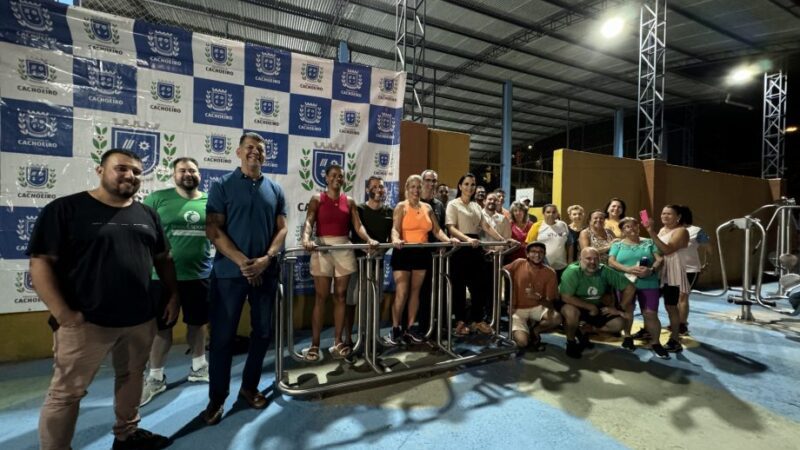 Academia ao ar livre chega ao bairro Agostinho Simonato em Cachoeiro de Itapemirim, promovendo saúde e bem-estar.